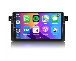 Autoradio 4/64GB met Carplay en Android auto | Geschikt voor Bmw 3 serie E46 & Rover 75 1998-2006 | Radio scherm met Navigatie | 1998 1999 2000 2001 2002 2003 2004 2005 2006 | 3ER MG ZT 316 318 320 325 330 335 M