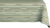 Nappe Rayures Contrastées Vert 140x100cm - Nappe Lavable - Plastique