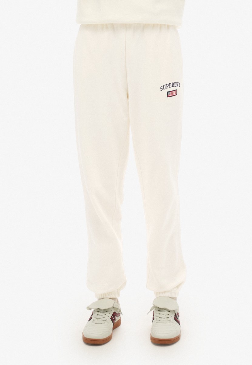 Superdry Athletic Essential Boyfriend joggingbroek Dames Broeken Wit