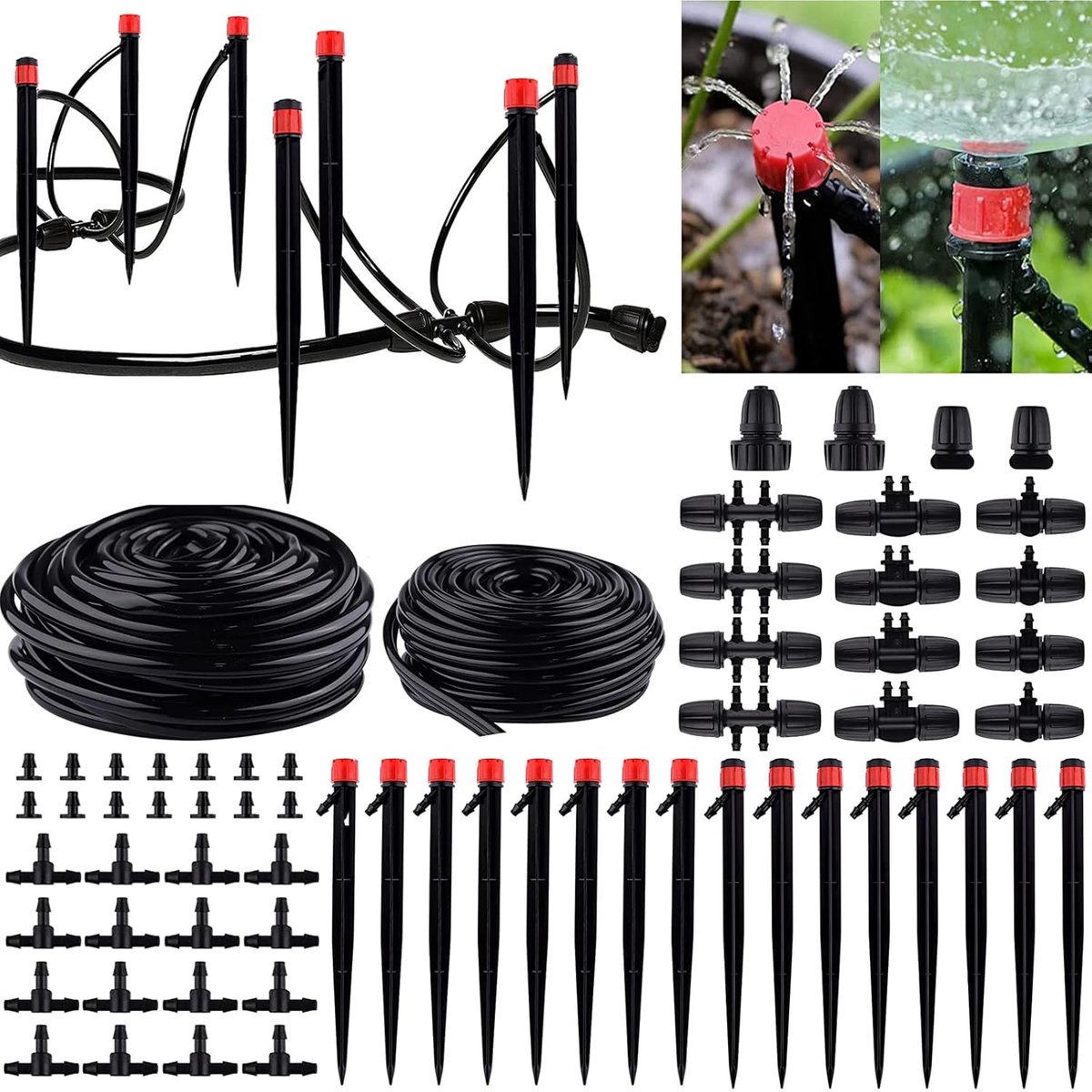 Druppelirrigatieset voor Tuin - Waterbesparende Automatische Irrigatie - 120ft / 36M