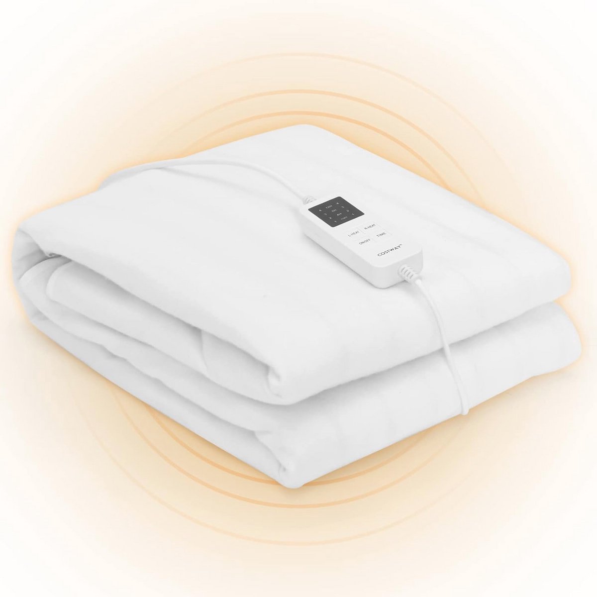 Warmteonderbed met Automatische Uitschakeling en 4 Temperatuurniveaus - Verwarmingsonderbed voor Comfortabel Slapen en Ontspannen (80 x 150 cm)