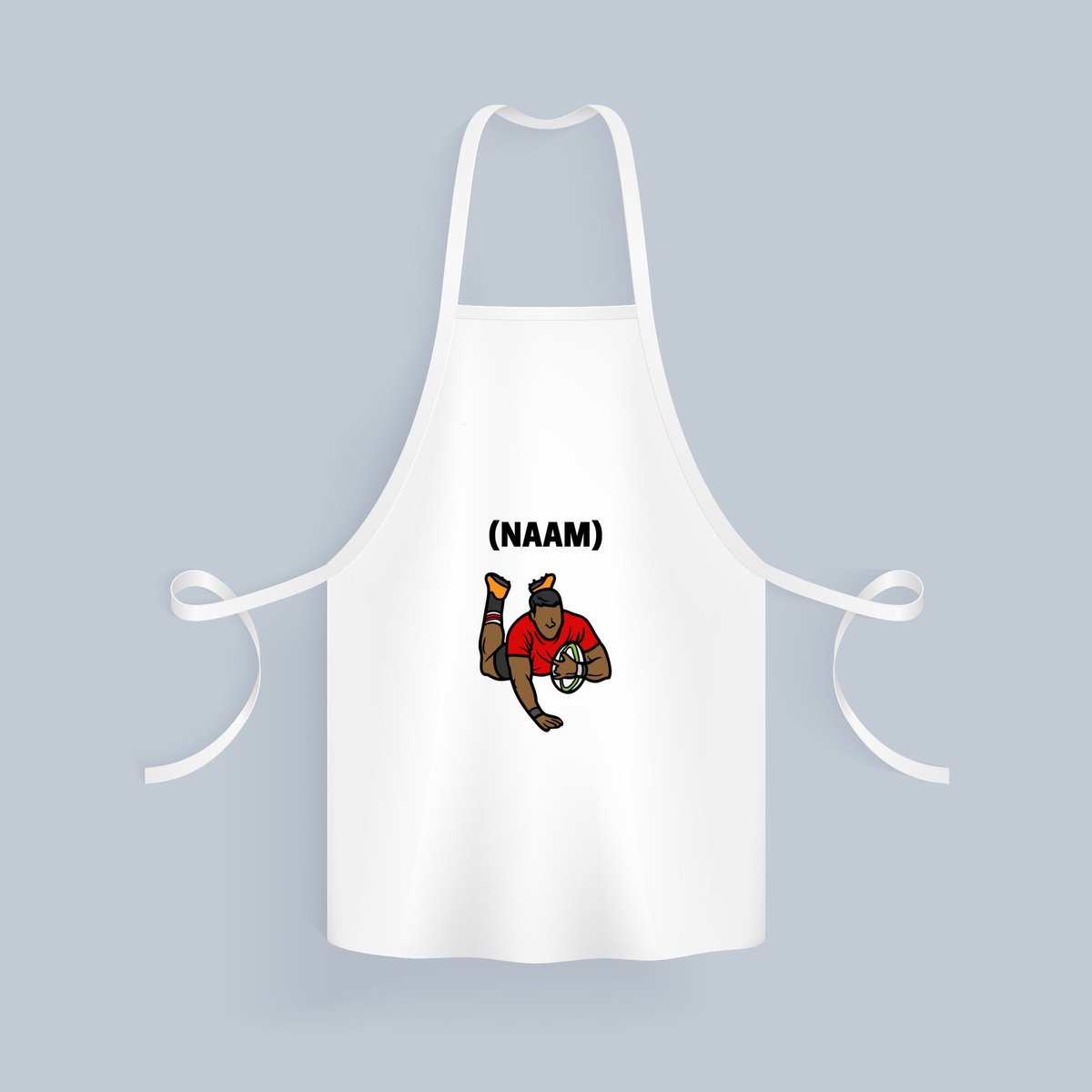 Akyol - rugby met eigen naam Keukenschort - Rugby - rugbyer - sport - 82 bij 71 cm