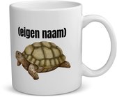 Akyol - tasse à café tortue avec eigen naam - tasse à thé - Tortue - amoureux des tortues - quelqu'un qui aime les tortues - anniversaire - cadeau - présent - contenu de 350 ML