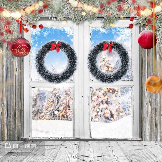 5 stuks kerstslinger, 2 m Lametta kerstboom slinger, kunstmatige