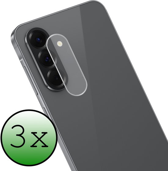 Protection d'écran pour appareil photo Samsung A26 , 3 pièces, en Tempered Glass