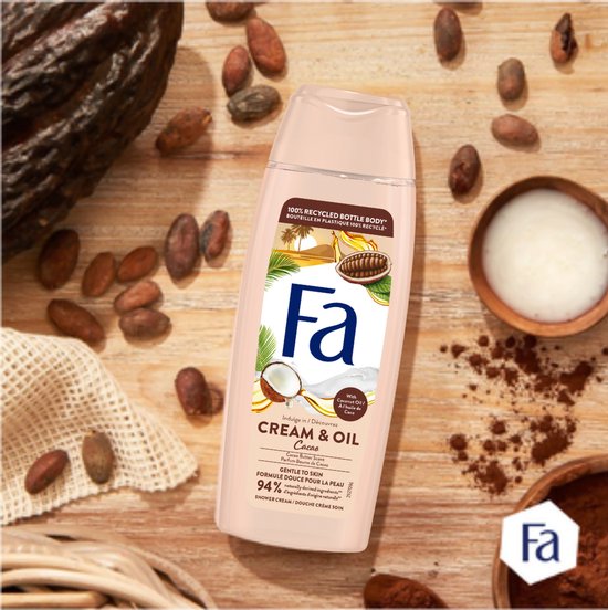 Fa Cream&Oil Cacaobutter & Coco Oil - Douchegel - Voordeelverpakking - 6 x 250 ml