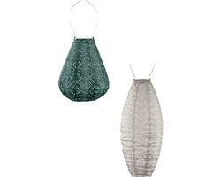 LUMIZ Solar Tuinverlichting - Tuinverlichting op zonne energie - Buitenlampjes - Tuinverlichting op zonneenergie - Buitenverlichting - Buitenlamp - Licht taupe