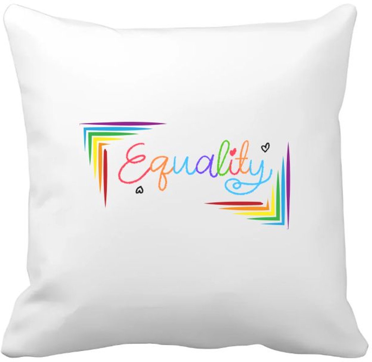 Akyol lgbtq cadeau - Kussen hoes - Lgbt - love is love - opdruk - lgbt - pride month - lgbtq vlag - gay pride - met tekst - opdruk - leuke pride spullen - verjaardag - cadeau - gift - 40 bij 40 cm Multicolor