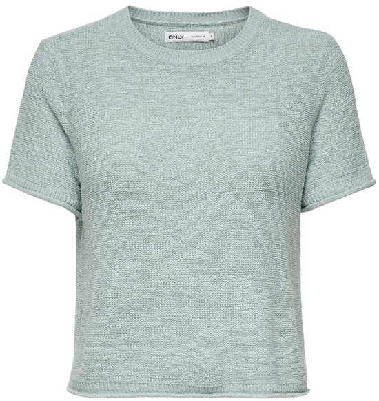 ONLY ONLSUNNY S/S PULLOVER KNT NOOS Dames Top - Gray Mist