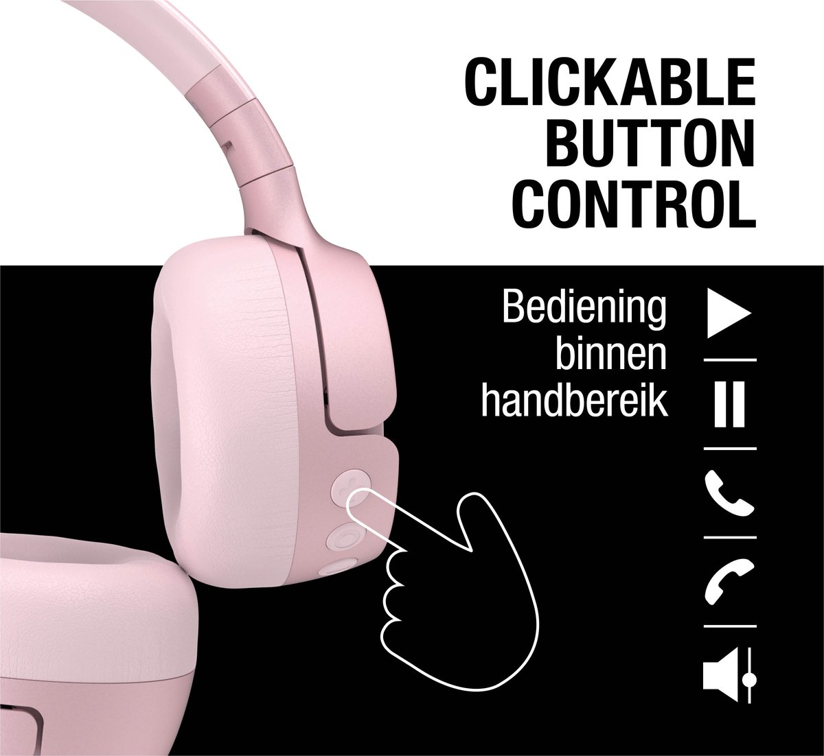 Fresh 'n Rebel Code Fuse Draadloze On-Ear Koptelefoon Pastel - afbeelding 2