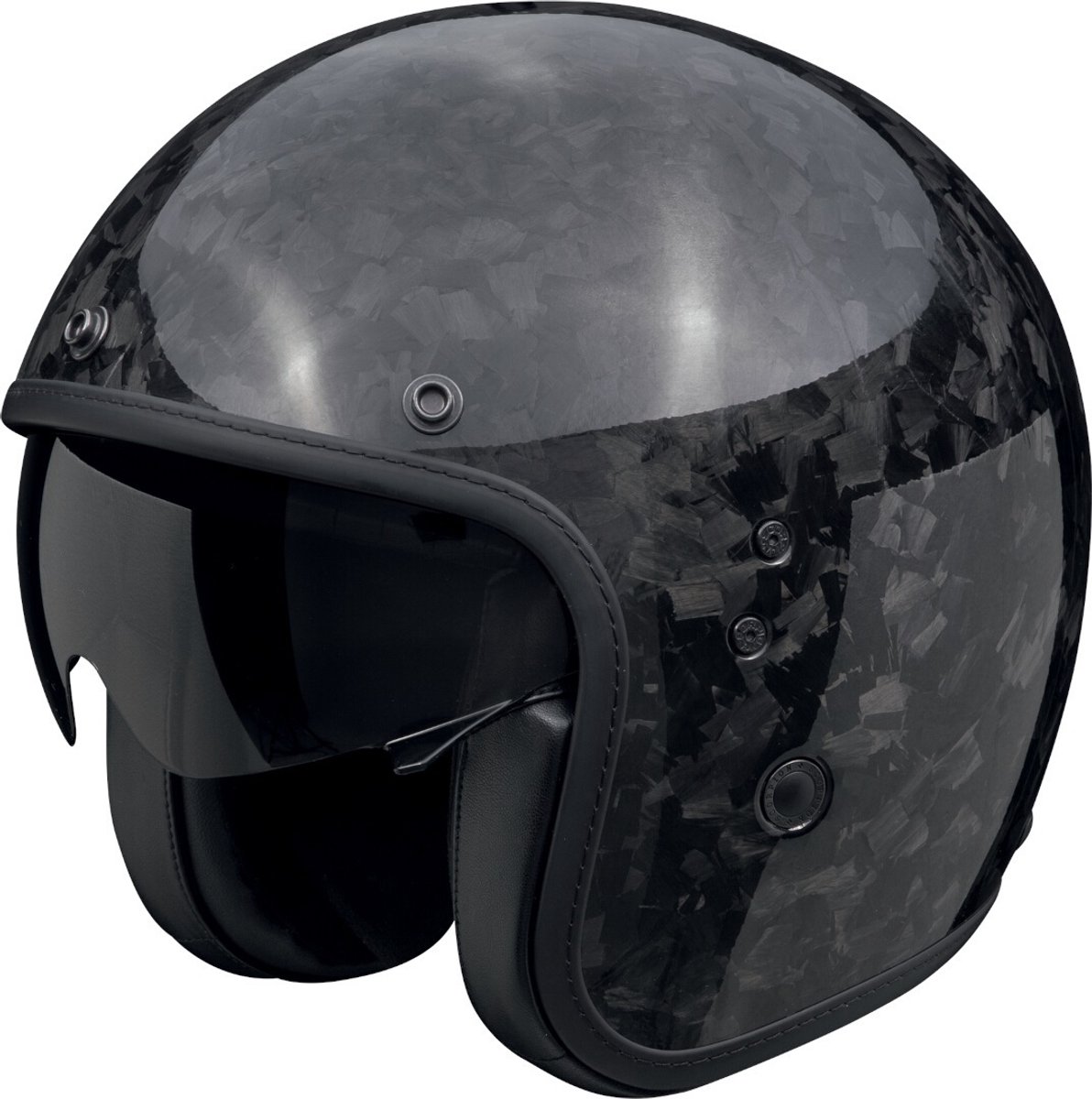 Scorpion Belfast Evo Onyx Carbon Jethelm - Maat XXXL - Helm