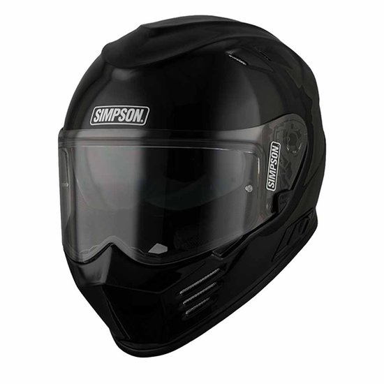 Simpson Venom Zwart Metaal ECE22.06 Integraalhelm - Maat M - Helm