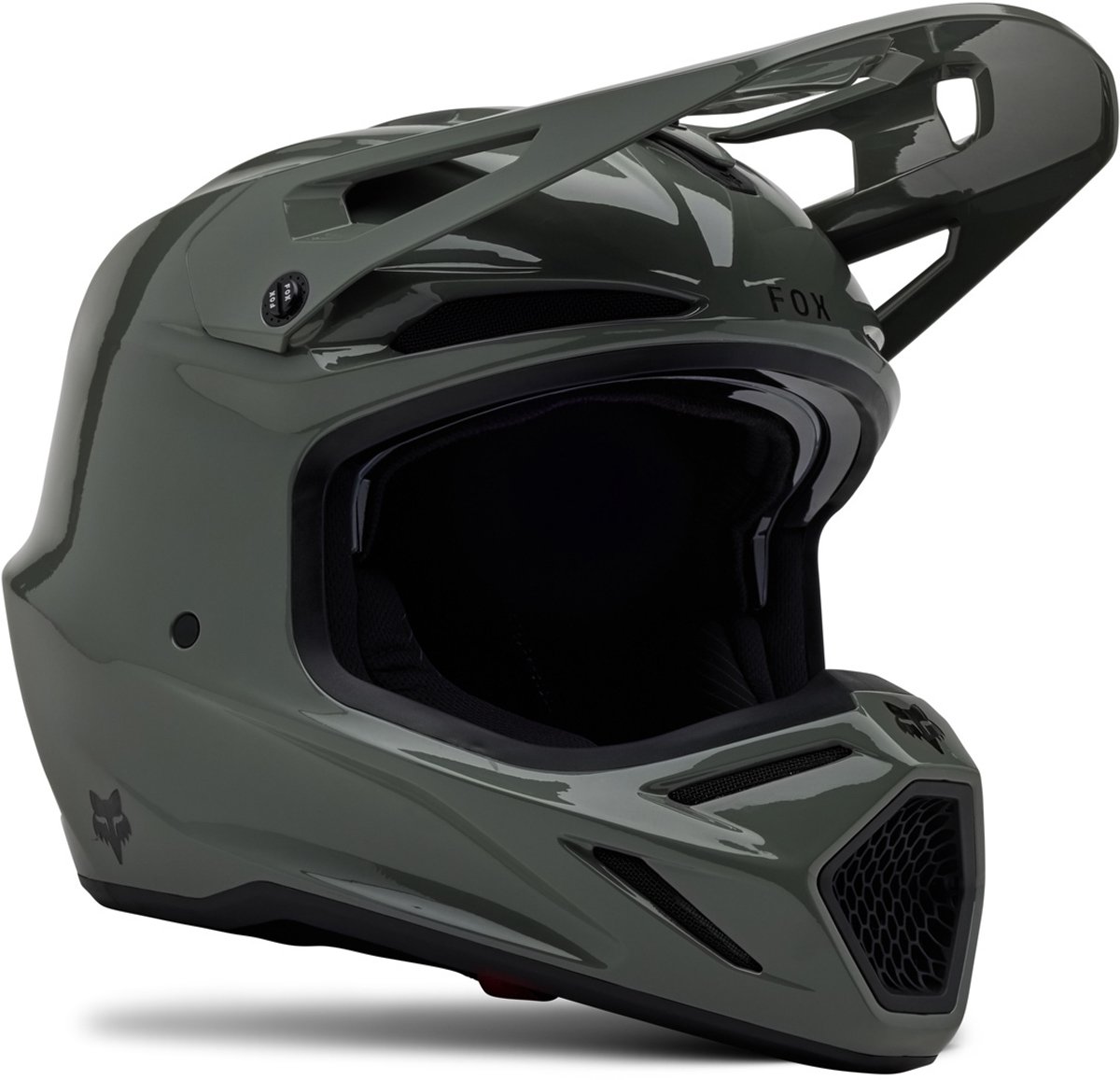 FOX V3 RS Carbon Solid Grijs MIPS Crosshelm - Helm