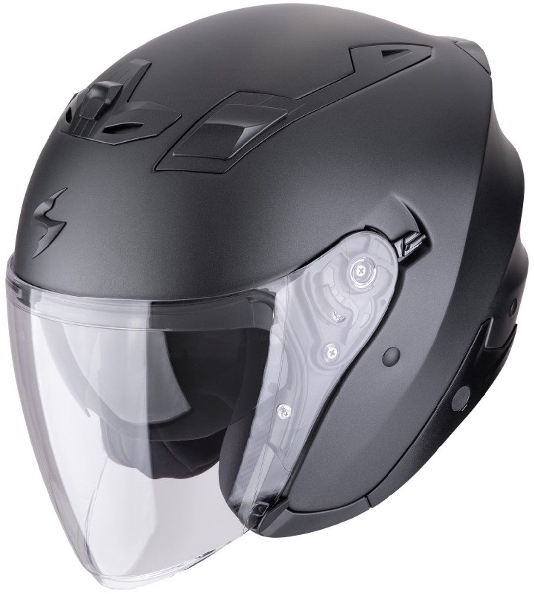 Scorpion EXO-Z1 Mat Pearl Zwart Jethelm - Maat XS - Helm