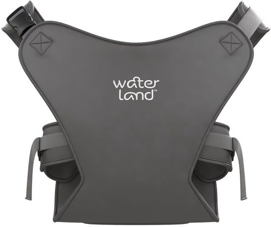 WaterLand Baby Carrier - Draagzak - Urban Grey - Buikdrager - Neopreen - Water - Zwembad - Strand