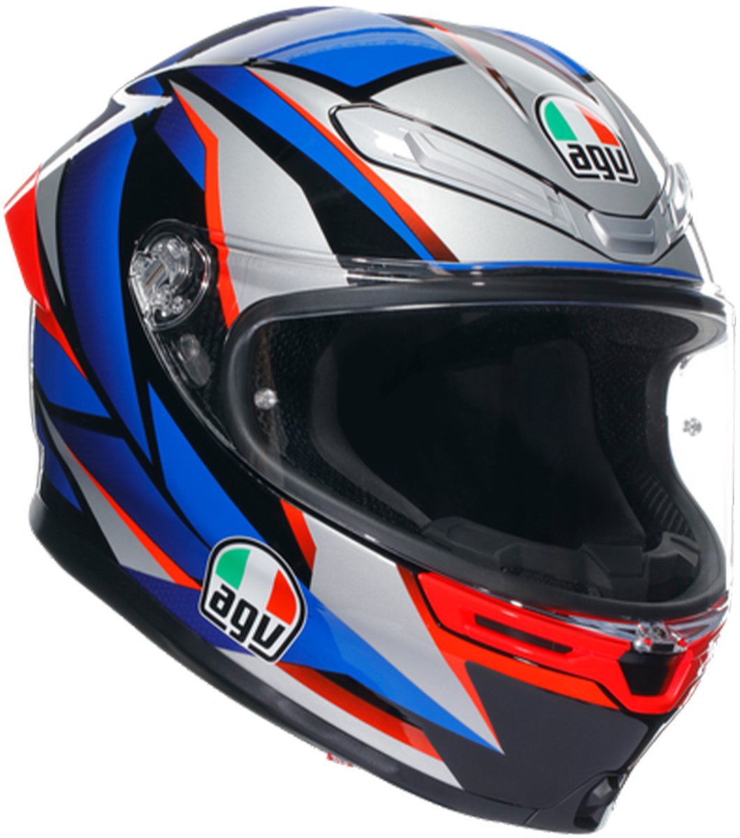 Agv K6 S E2206 Mplk Slashcut Black Blue Red 015 S - Maat S - Helm