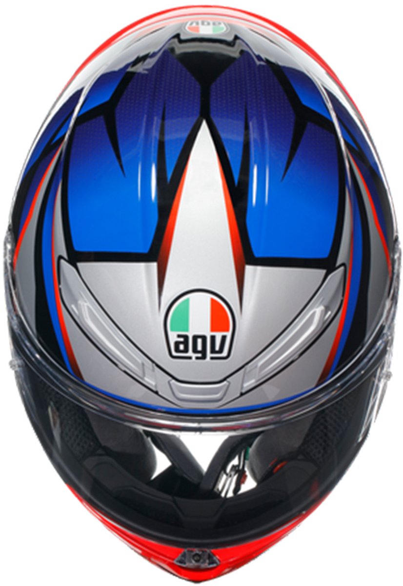 Agv K6 S E2206 Mplk Slashcut Zwart Blauw Rood 015 Integraalhelm - Maat S - Helm – foto 8