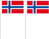 10 drapeaux agitant la Norvège 12 x 24 cm