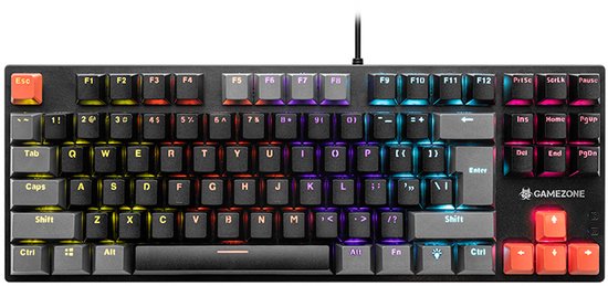Tracer Gamezone Blade 87 - Mechanisch Gaming Toetsenbord - Multikleur Achtergrondverlichting - QWERTY - Zwart