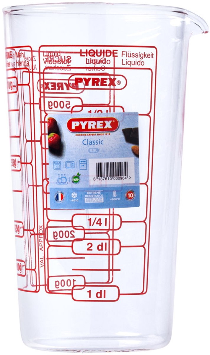 PYREX - MAATGLAS 0.5L — cadeau in Koken & Dineren - foto 3