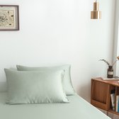 Boomba Bamboo Premium twee bamboe kussenslopen 100% biologisch bamboe 400TC Sage Green 60x70 Boomba Bamboo Premium twee bamboe kussenslopen 100% biologisch bamboe 400TC Sage Green 60x70