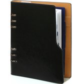 Kalpa 1116-60 Clipbook Personal Ringband Planner Pull -up zwart 1 week per 2 paginas 2024-2025-2026