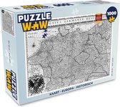 Puzzel Kaart - Europa - Historisch - Legpuzzel - Puzzel 1000 stukjes volwassenen