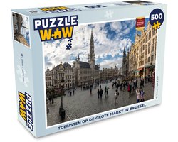 Puzzel Grote markt - Mensen - Brussel - Legpuzzel - Puzzel 500 stukjes