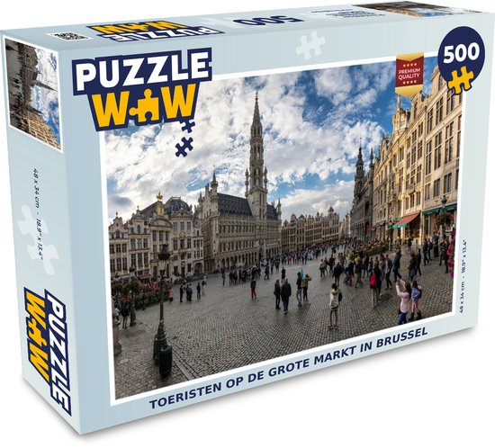 Puzzle Grand Place - Gens - Bruxelles - Puzzle - Puzzle 500 pièces | bol