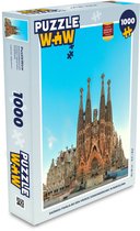 Puzzel Sagrada Familia bij een vroege zonsondergang in Barcelona - Legpuzzel - Puzzel 1000 stukjes volwassenen