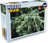 Puzzel Een close-up van een kerstboom bij een bos in de Verenigde Staten - Legpuzzel - Puzzel 1000 stukjes volwassenen - Kerst - Cadeau - Kerstcadeau voor mannen, vrouwen en kinderen