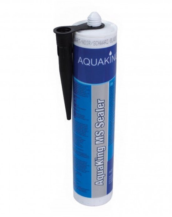Aquaking MS Sealer Siliconenkit Zwart Koker - 290 ml - Waterbestendige Kit - Ongevoelig voor Schimmel - Elastische Kit - Kit - Siliconen - Sealer - Kit Zwart