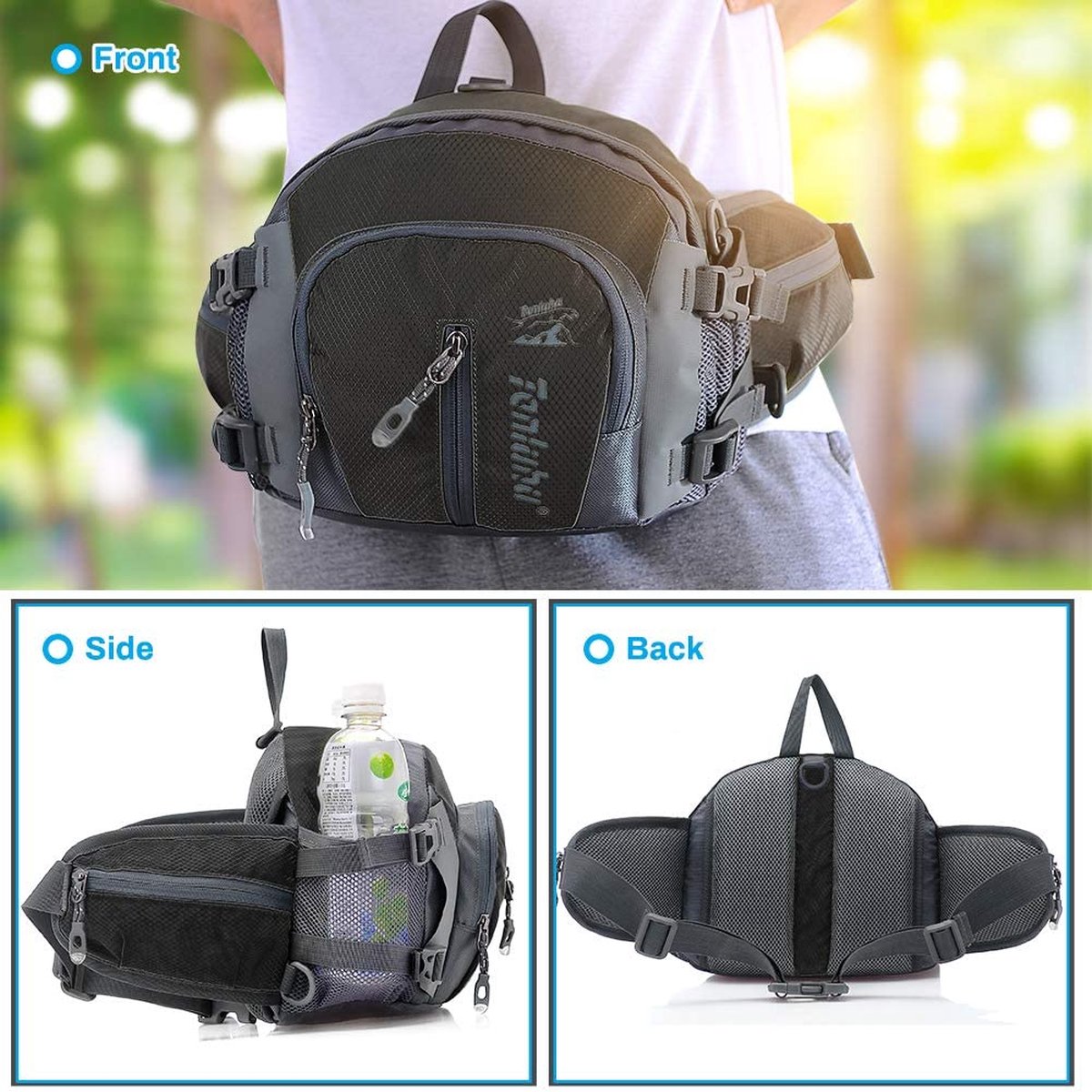 Sac de taille de randonn?�e - sac de randonn?�e de luxe pour hommes - sac de taille de | bol.com