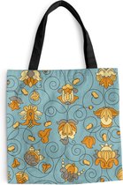 Sac Bandoulière - Sac De Plage - Motifs Shopper - Vintage - Fleurs - 45x45 cm - Sac Coton