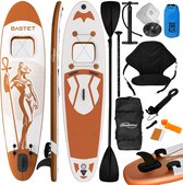 Bol.com GoodVibes - Stand Up Paddle Board - 305cm - Opblaasbaar SUP Board met Kayak Zitting - Verstelbare Peddel - Handpomp met ... aanbieding