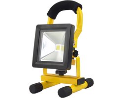 foto van Imtex Oplaadbare LED bouwlamp op accu - 20 Watt - Met grondstandaard