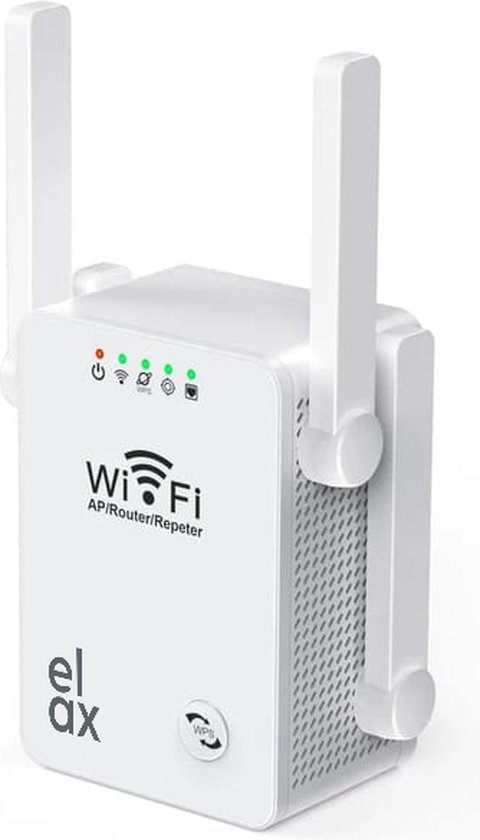 klinker Verspreiding weggooien Elax Wifi AP/Router/Repeater 3-in-1 - Wifi Versterker Stopcontact 300Mbps -  2.4 GHz - Wit | bol.com