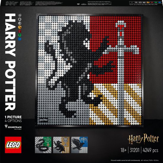 LEGO Art Harry Potter Hogwarts Crests - 31201