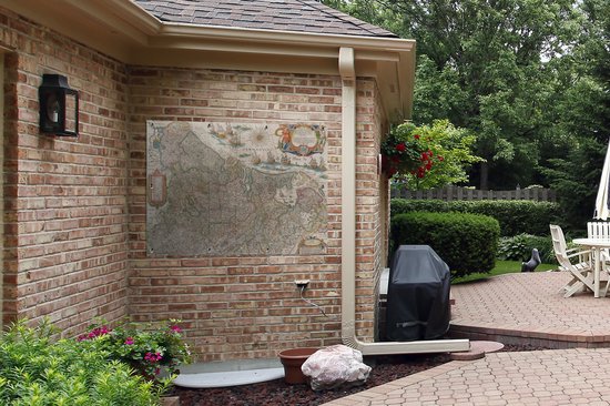 Affiche de jardin - Carte des Nederland - 120x90 cm