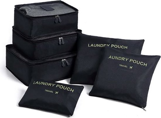 Packing Cubes 6-delig - Kleding organiser set - Opbergzakken - Reis