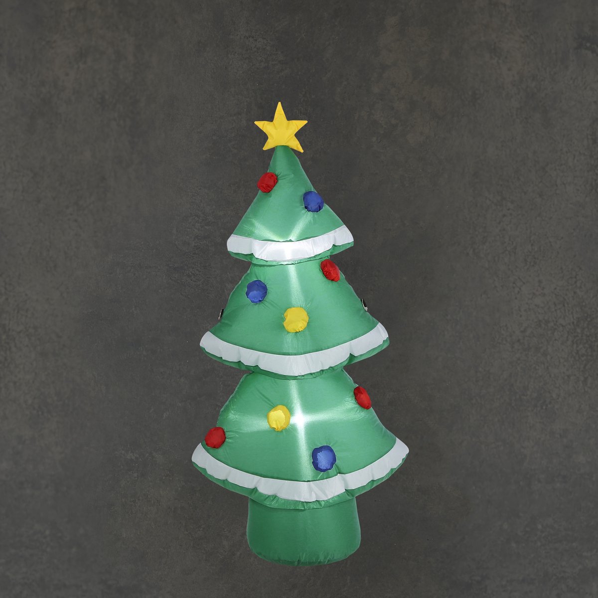 Luca Lighting - Opblaasbaar kerstboom groen led IP44 - h120xd62cm - Woonaccessoires en seizoensgebondendecoratie  (Europese stekker )