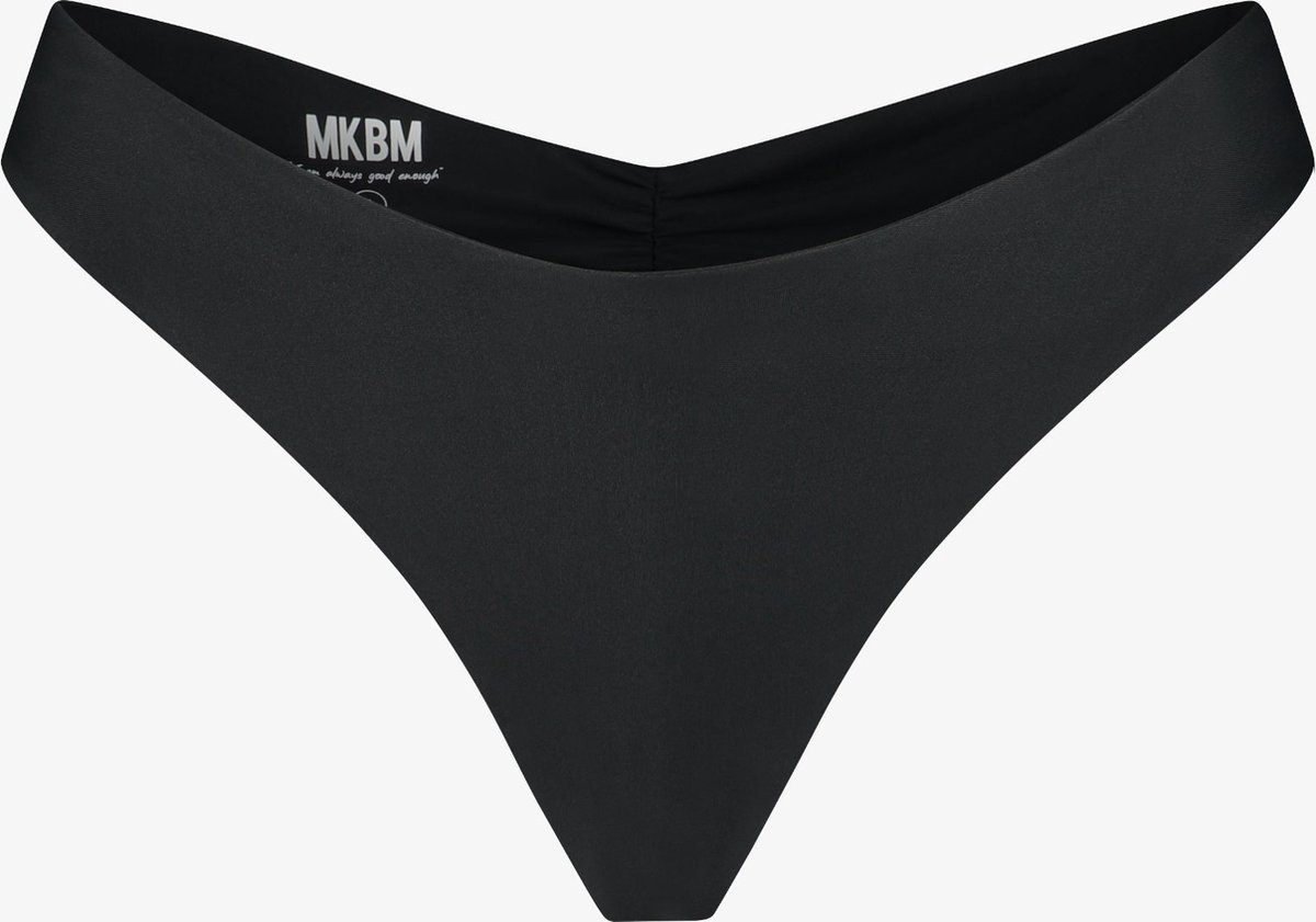MKBM String Bikinibroekje Matte Black - Maat: XS