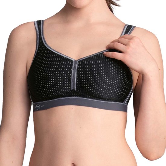 Foto: Anita active active sport bh 5566 445 zwart antraciet maat eu 85g fr 100g