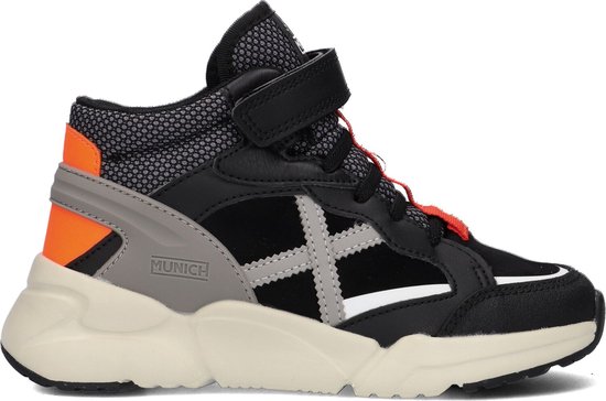 Munich Mini Track Boot Hoge sneakers Jongens Zwart Maat 33 bol