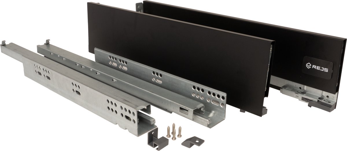 Strong Max Softclose, ladehoogte 121 mm Zwart