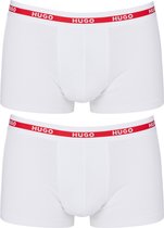 HUGO trunks (2-pack) - heren boxers kort - wit - Maat: M