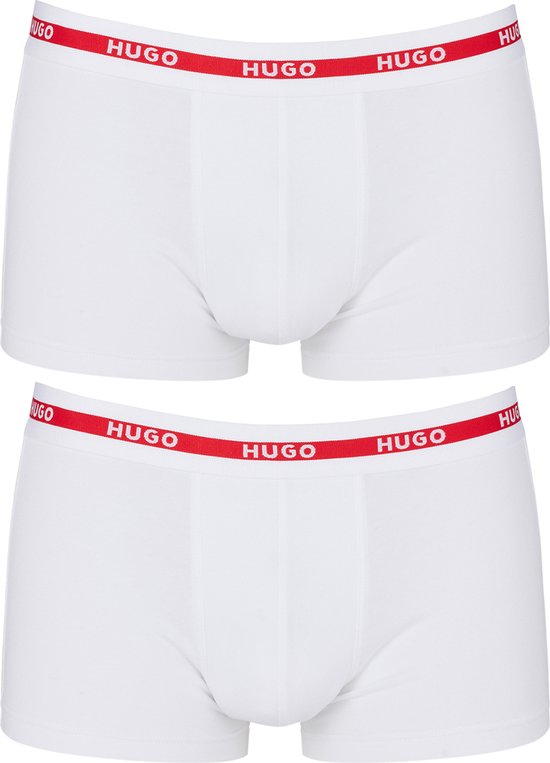 HUGO trunks (2-pack) - heren boxers kort - wit - Maat: M