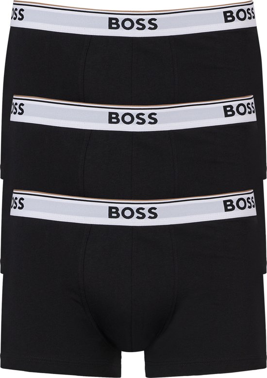 HUGO BOSS Power trunks (3-pack) - heren boxers kort - rood - blauw - zwart - Maat: XL