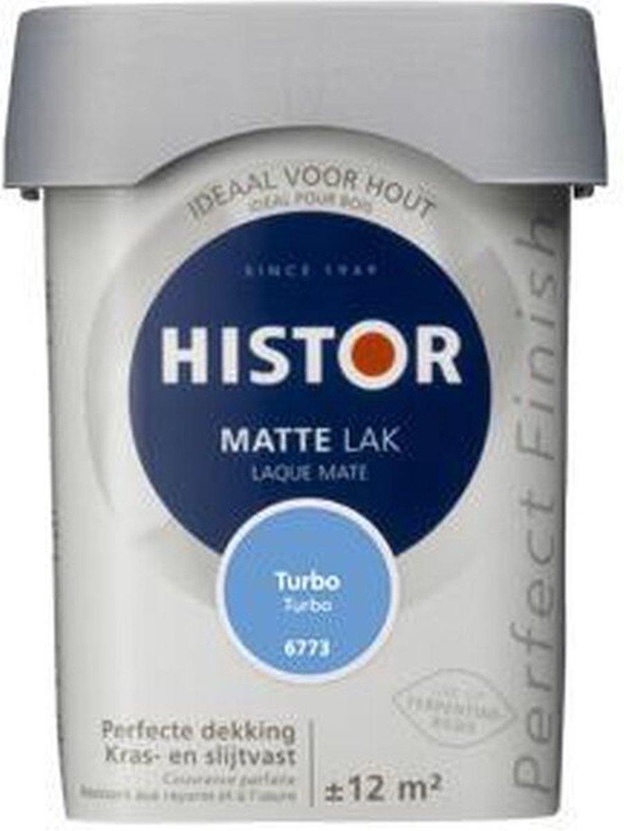 Histor Perfect Finish Lak Mat 0,75 liter - Turbo