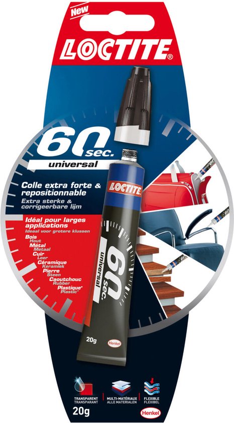 Foto: Loctite universal glue 60sec 20 g alleslijm multilijm superlijm secondelijm contactlijm